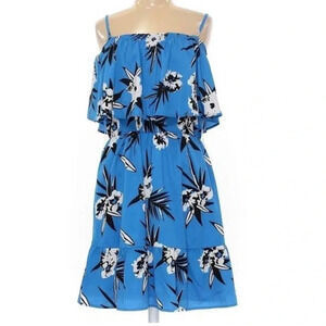 Tanzara Blue Floral Dress 4 in 1 Adjustable Sleeve